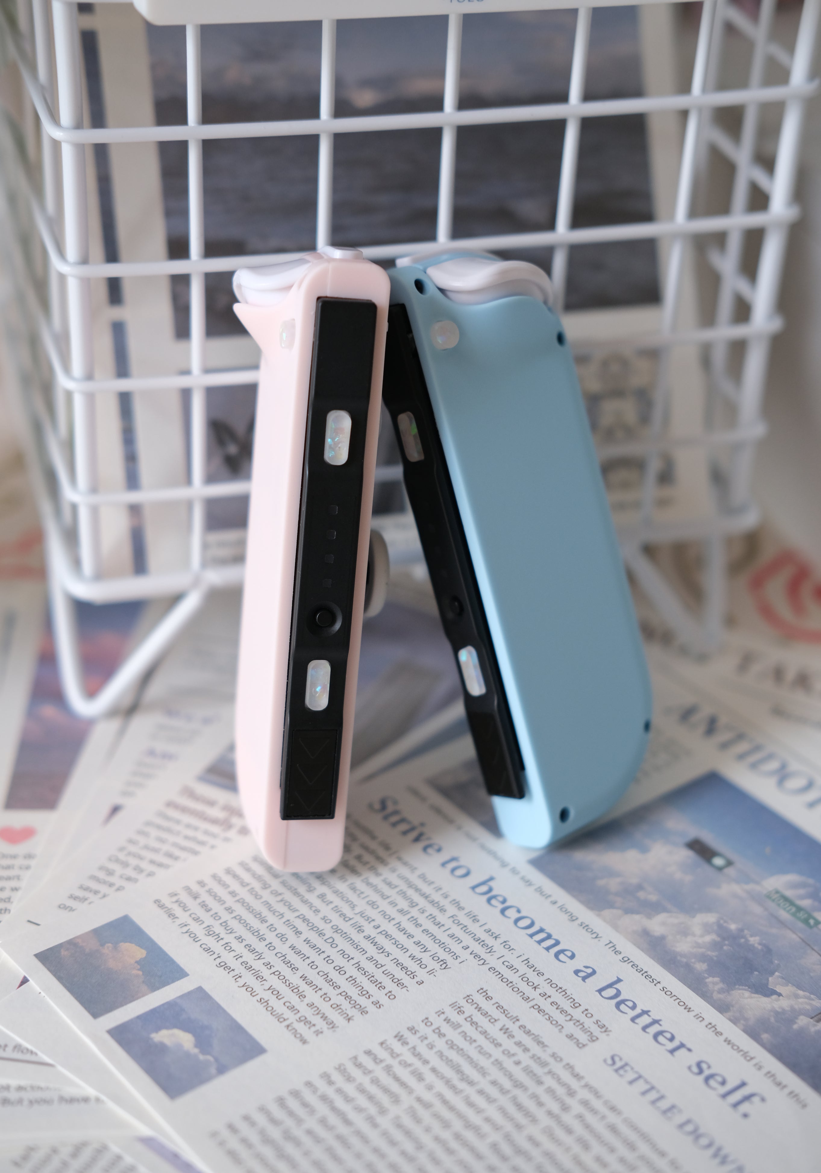 Light Blue & Pink Switch Joycons
