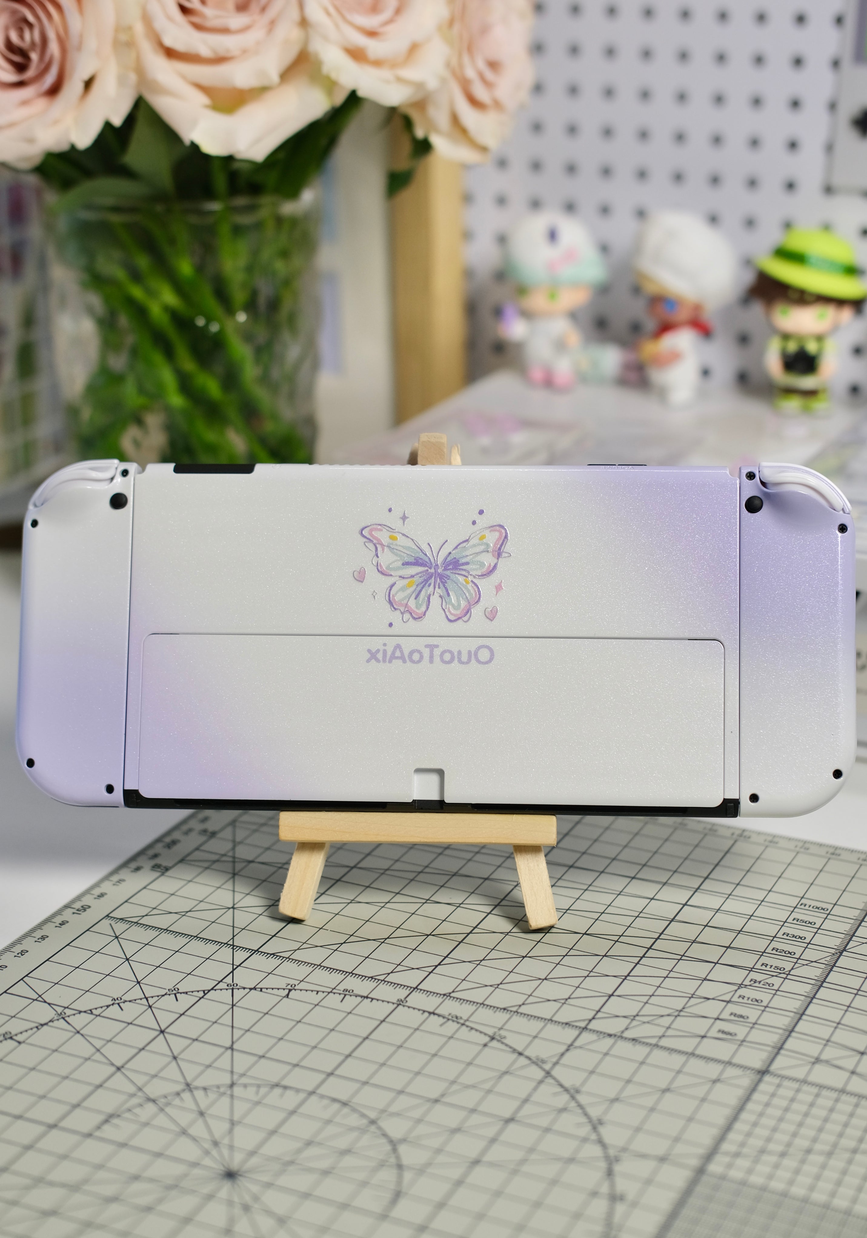 White & Purple Gradient Switch Joycons