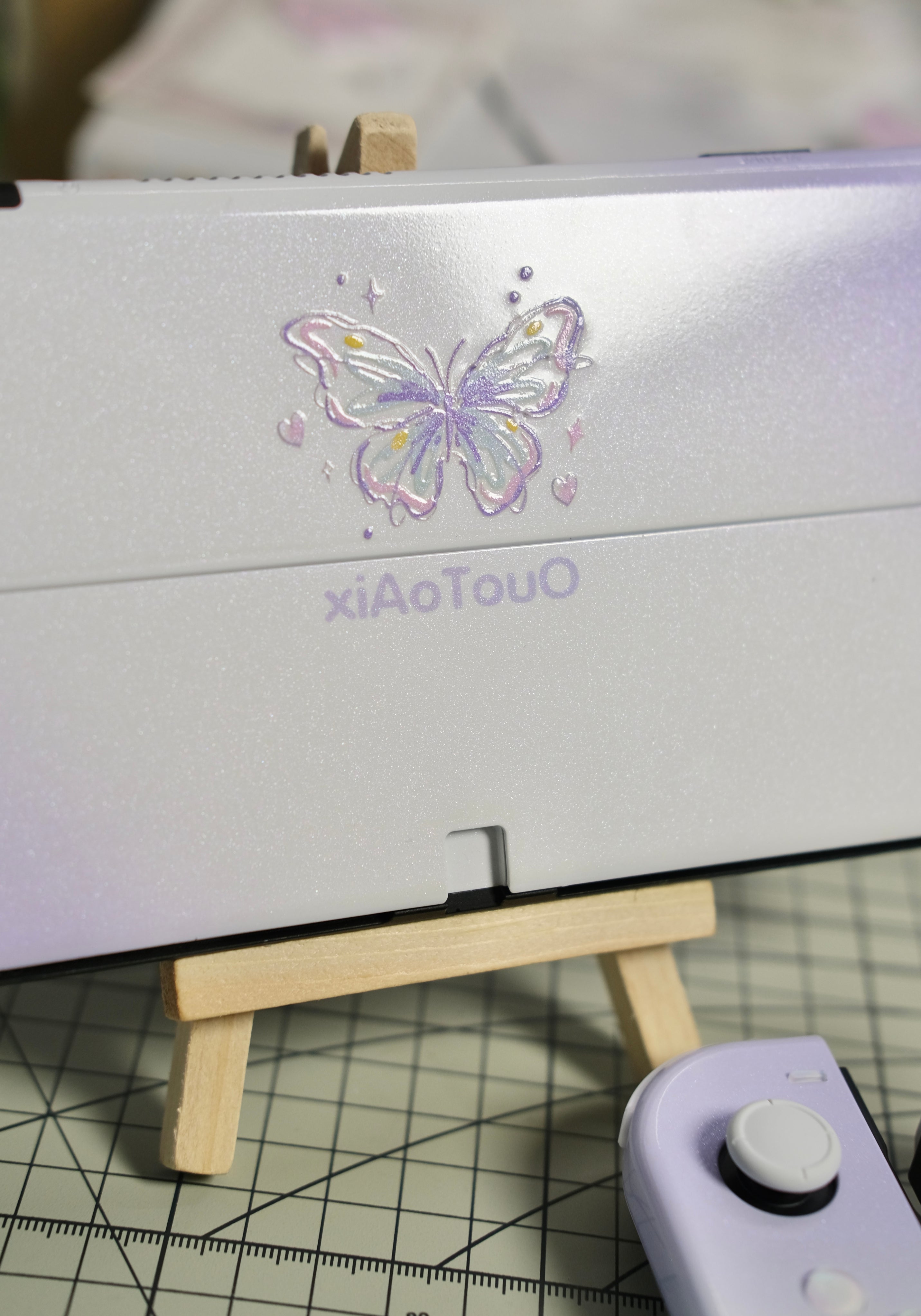 White & Purple Gradient Switch Joycons