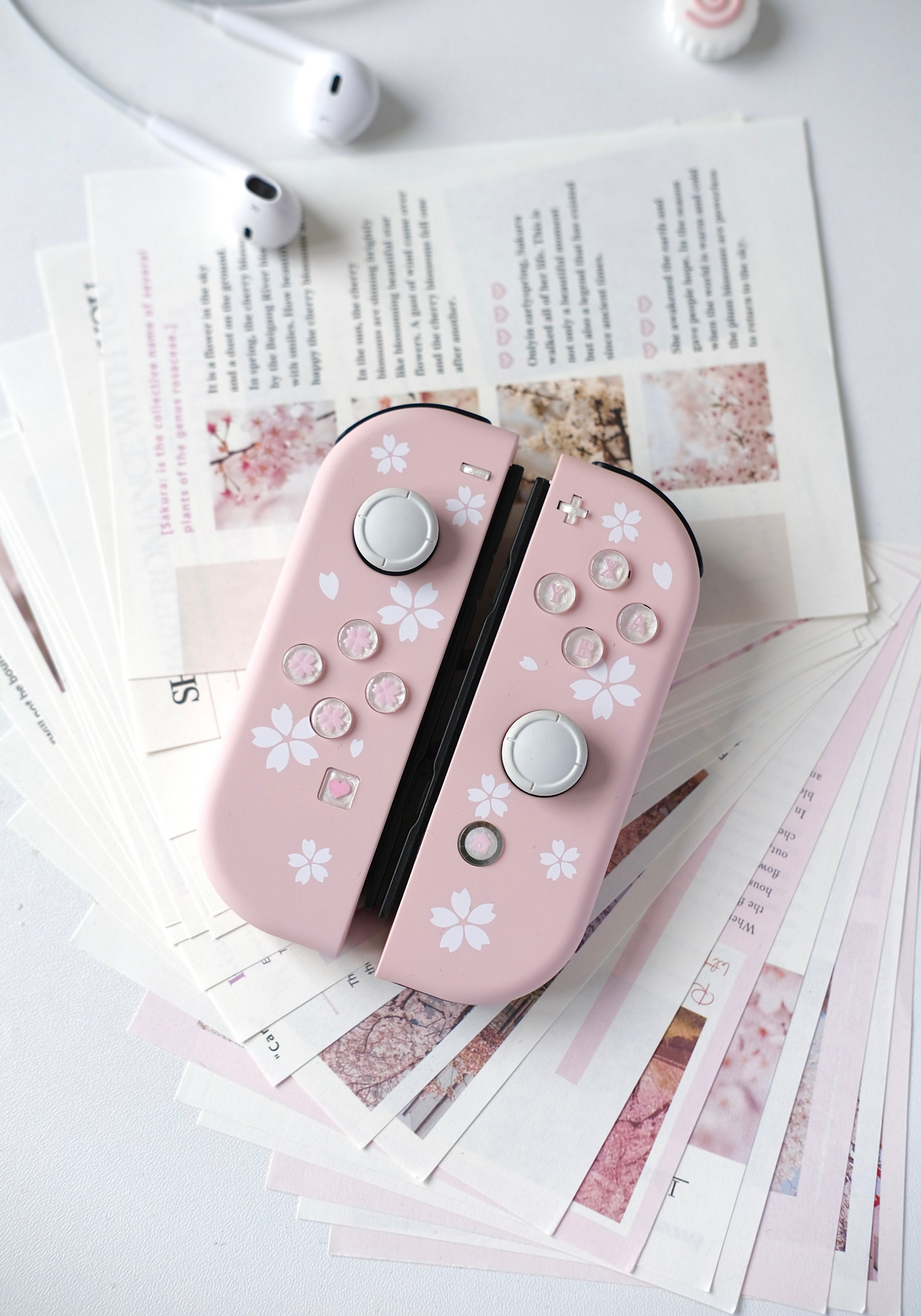 Cherry Blossom Switch Joycons
