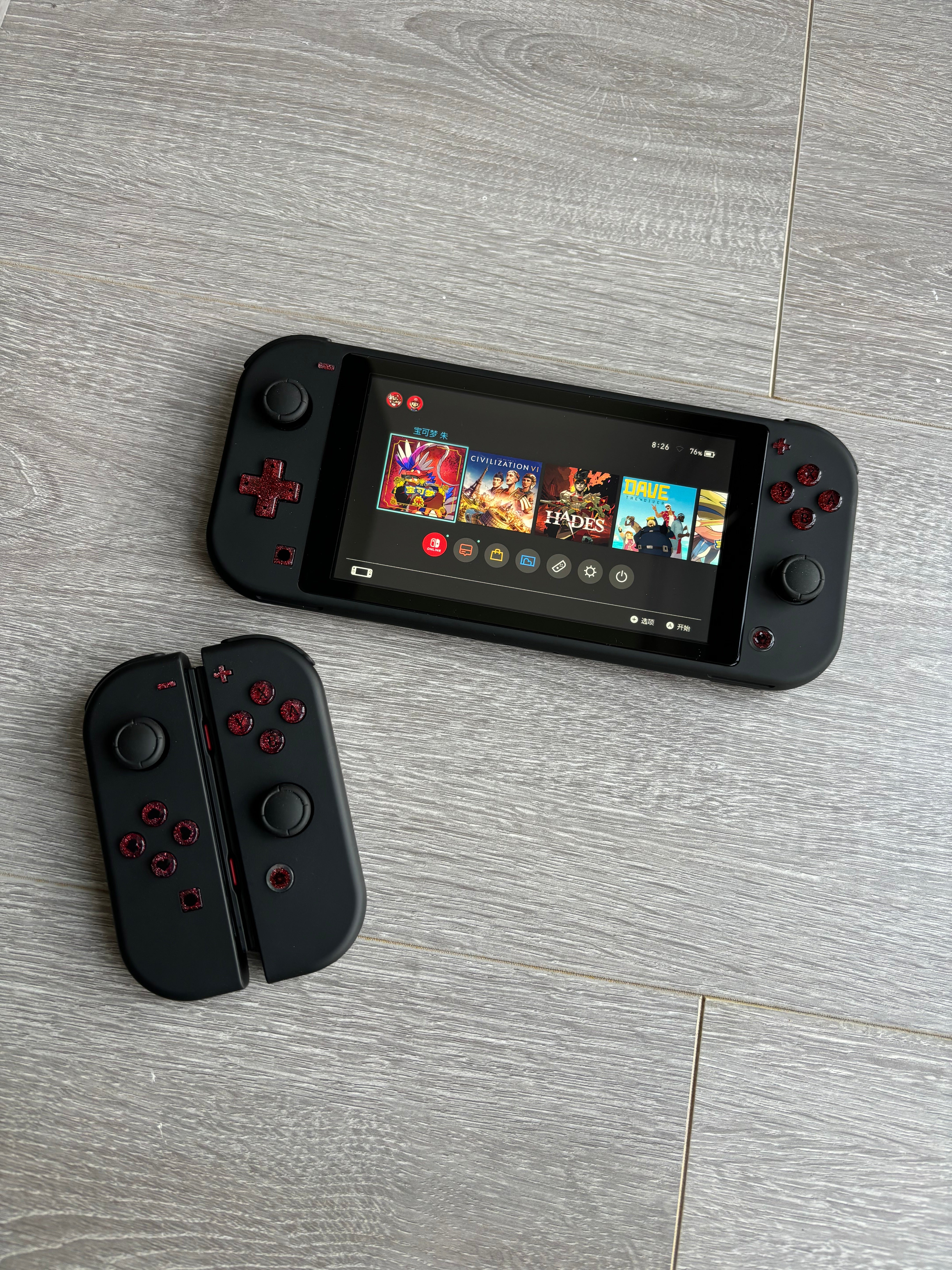 Black & Red Switch Joycons