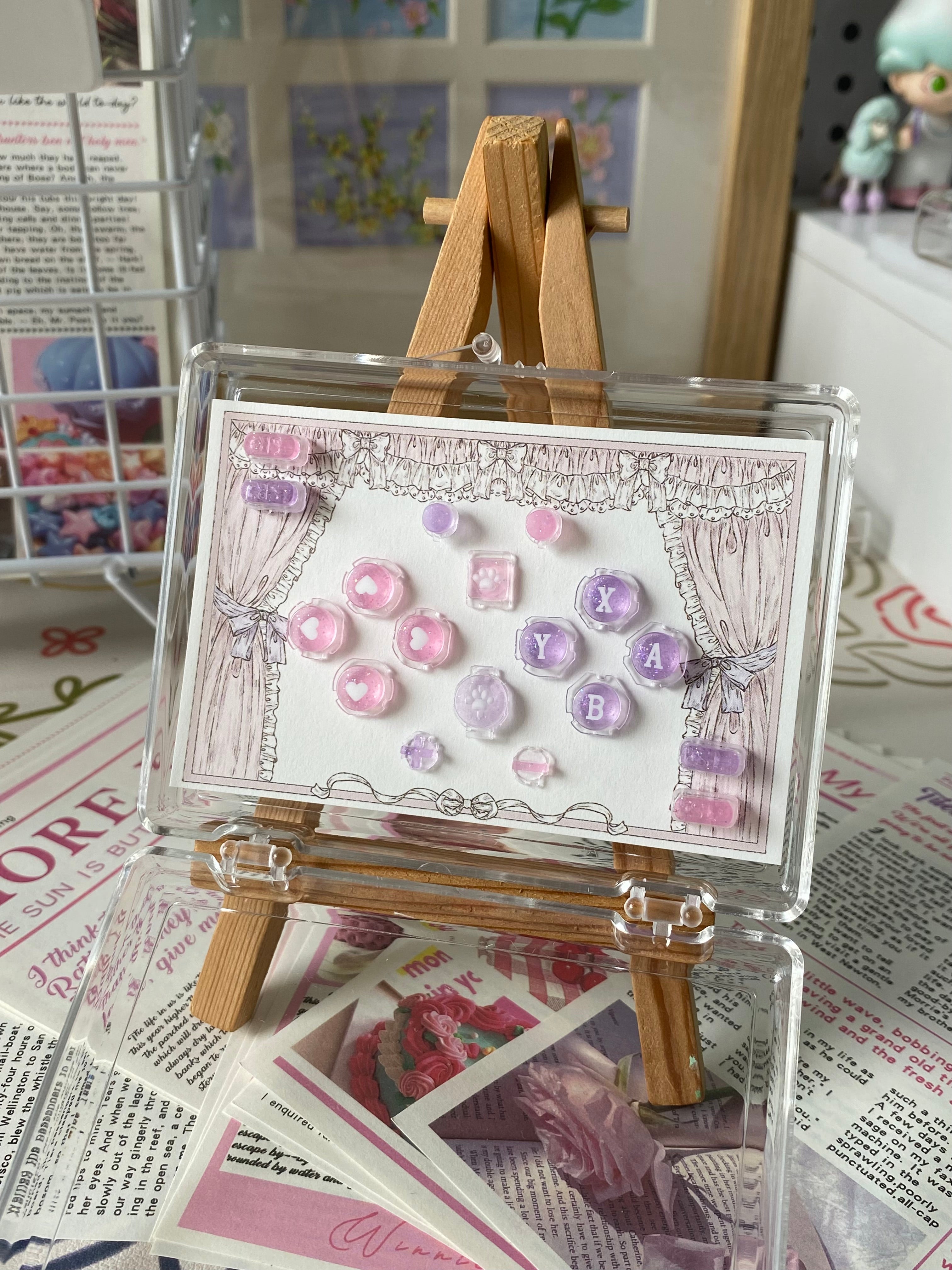 Pink & Purple Jelly Buttons