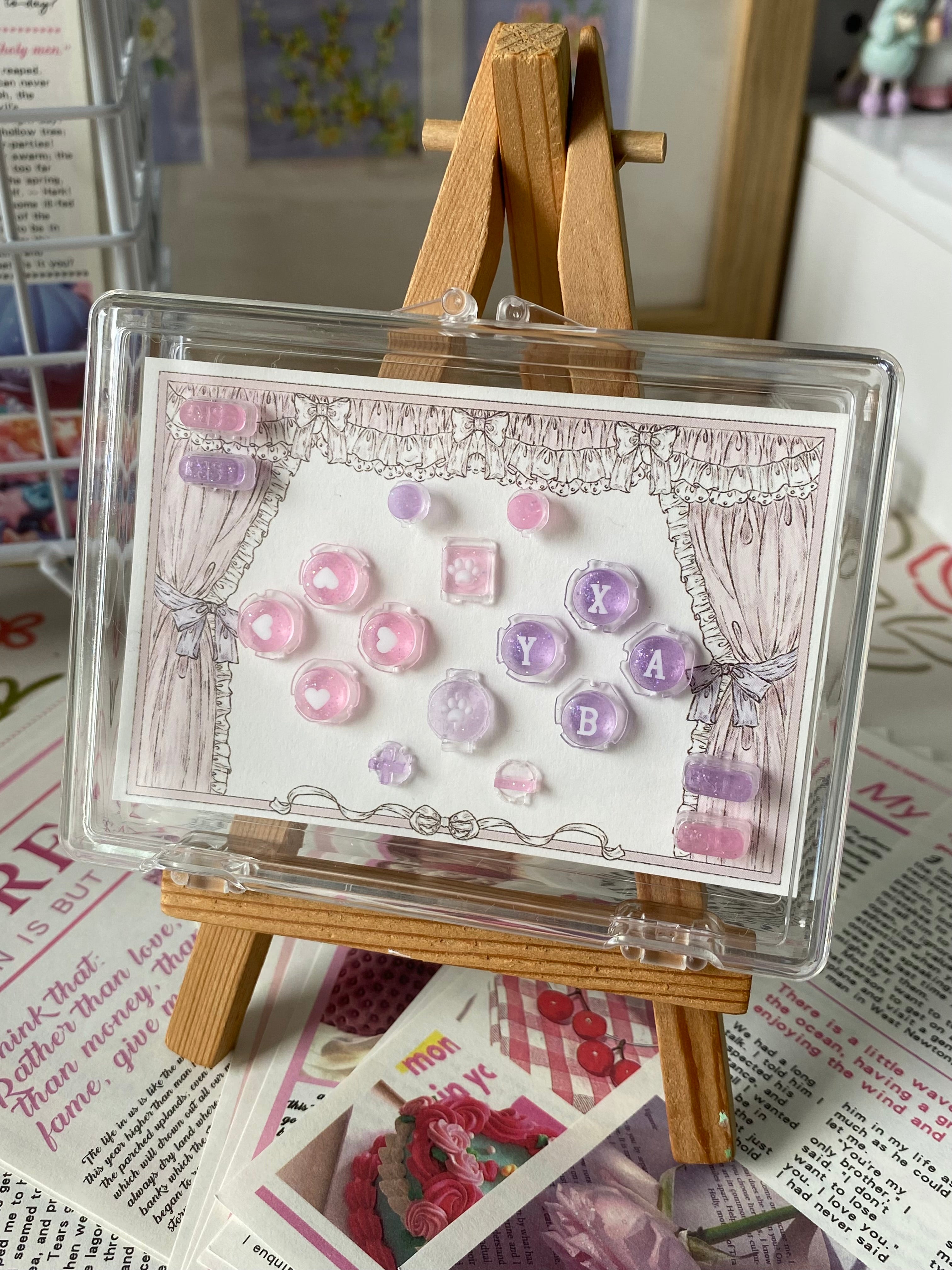 Pink & Purple Jelly Buttons