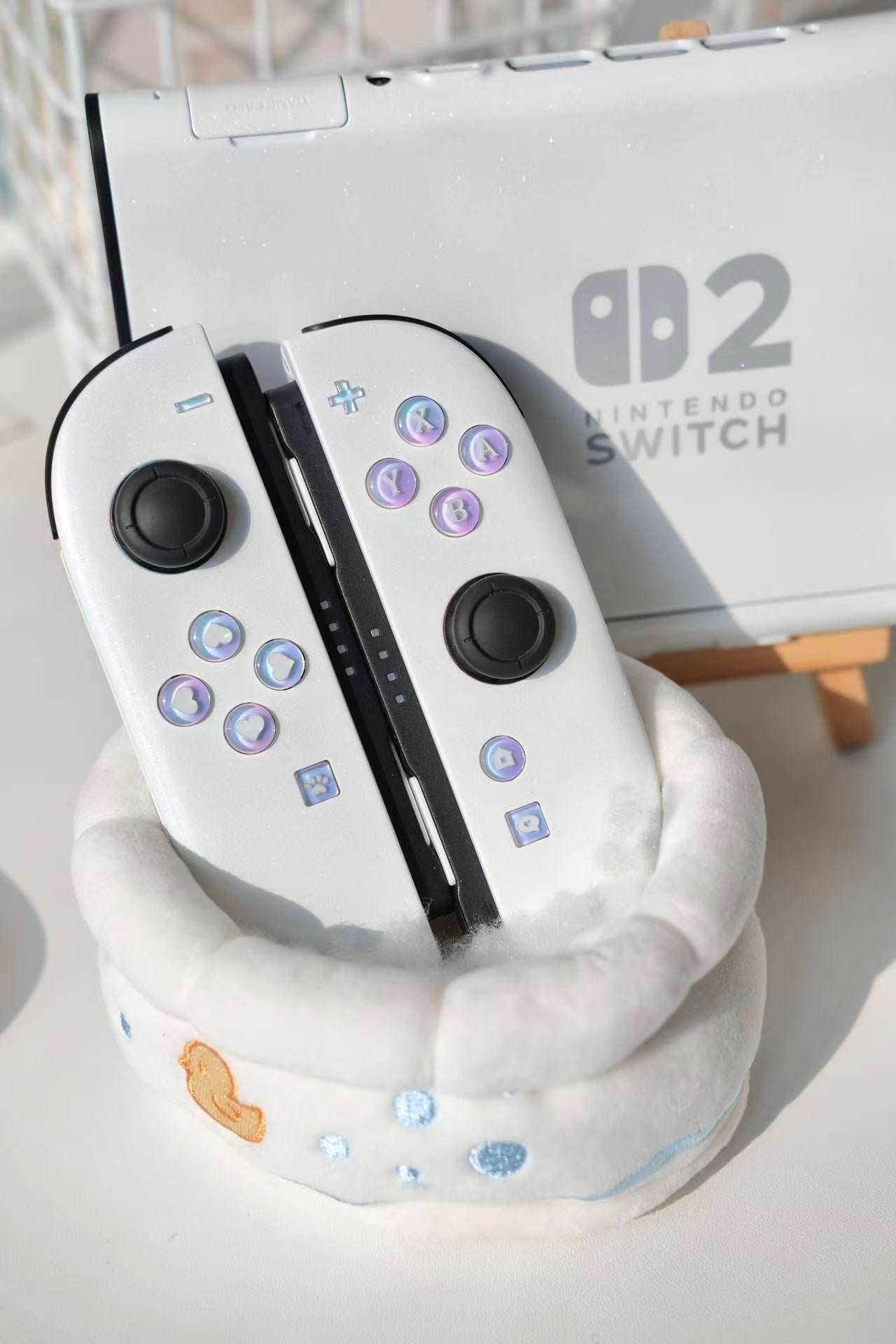 White Switch 2 Joycons