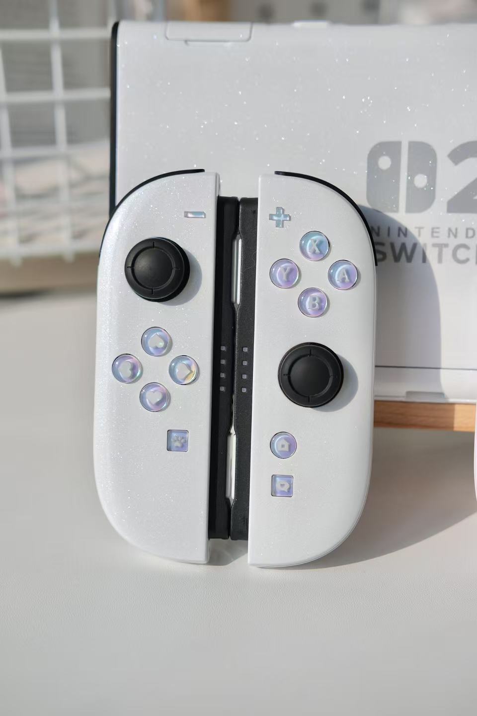 White Switch 2 Joycons