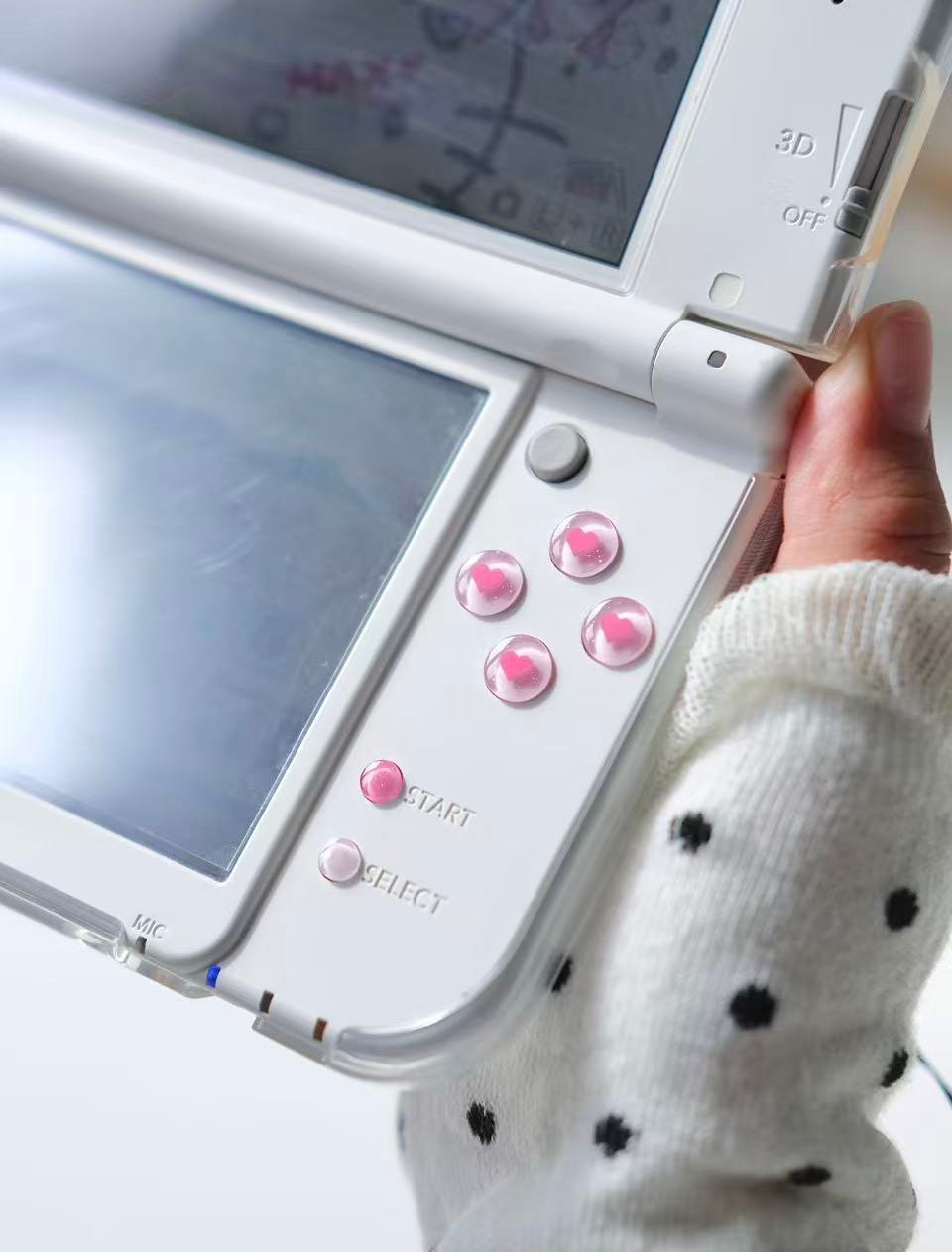 Hearts New 3DS & 2DS XL Buttons