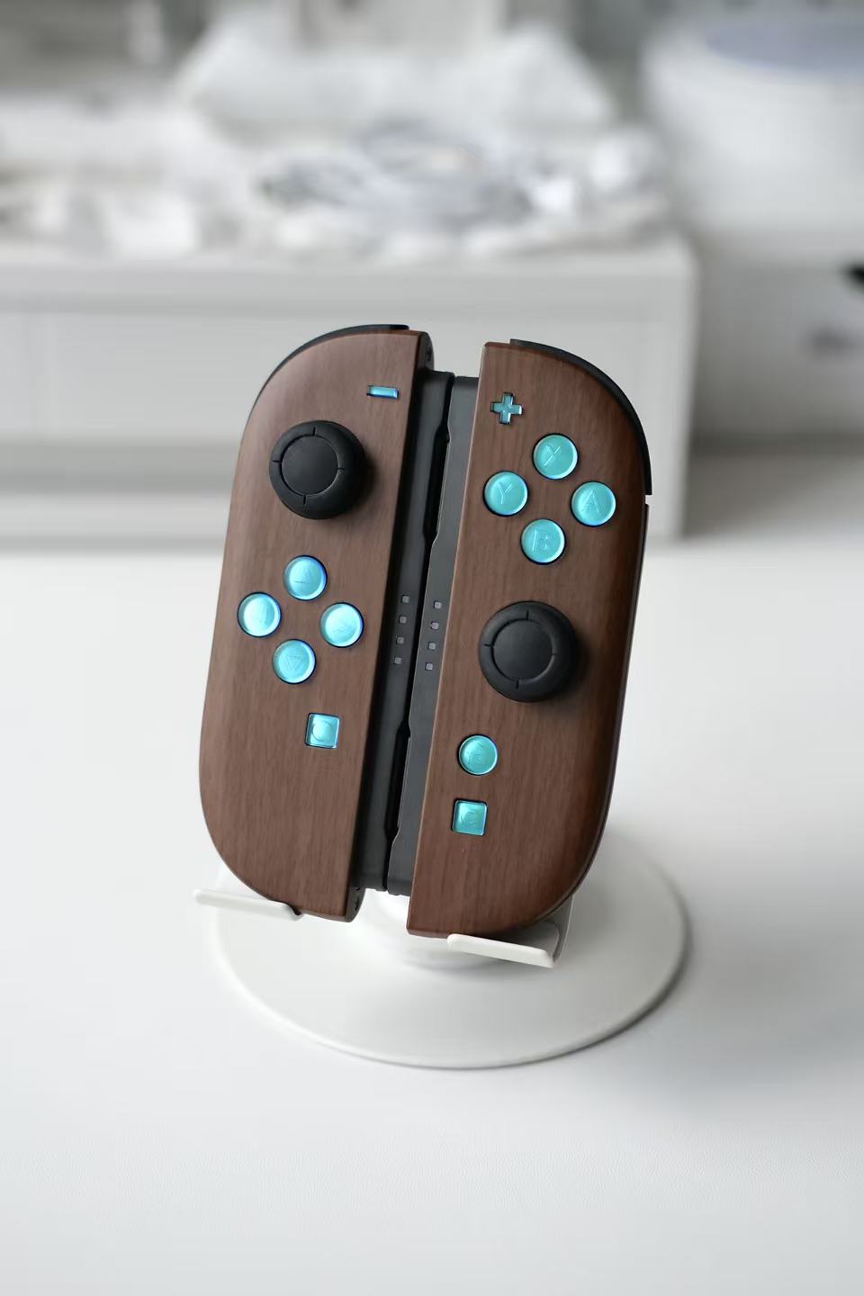 Wood Grain Switch 2 Joycons